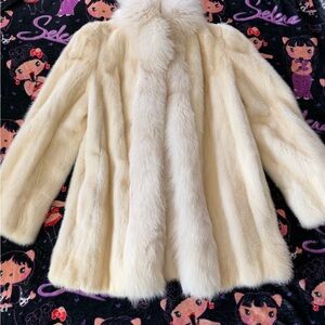 Chloe Ivory Real Fur Ski Jacket